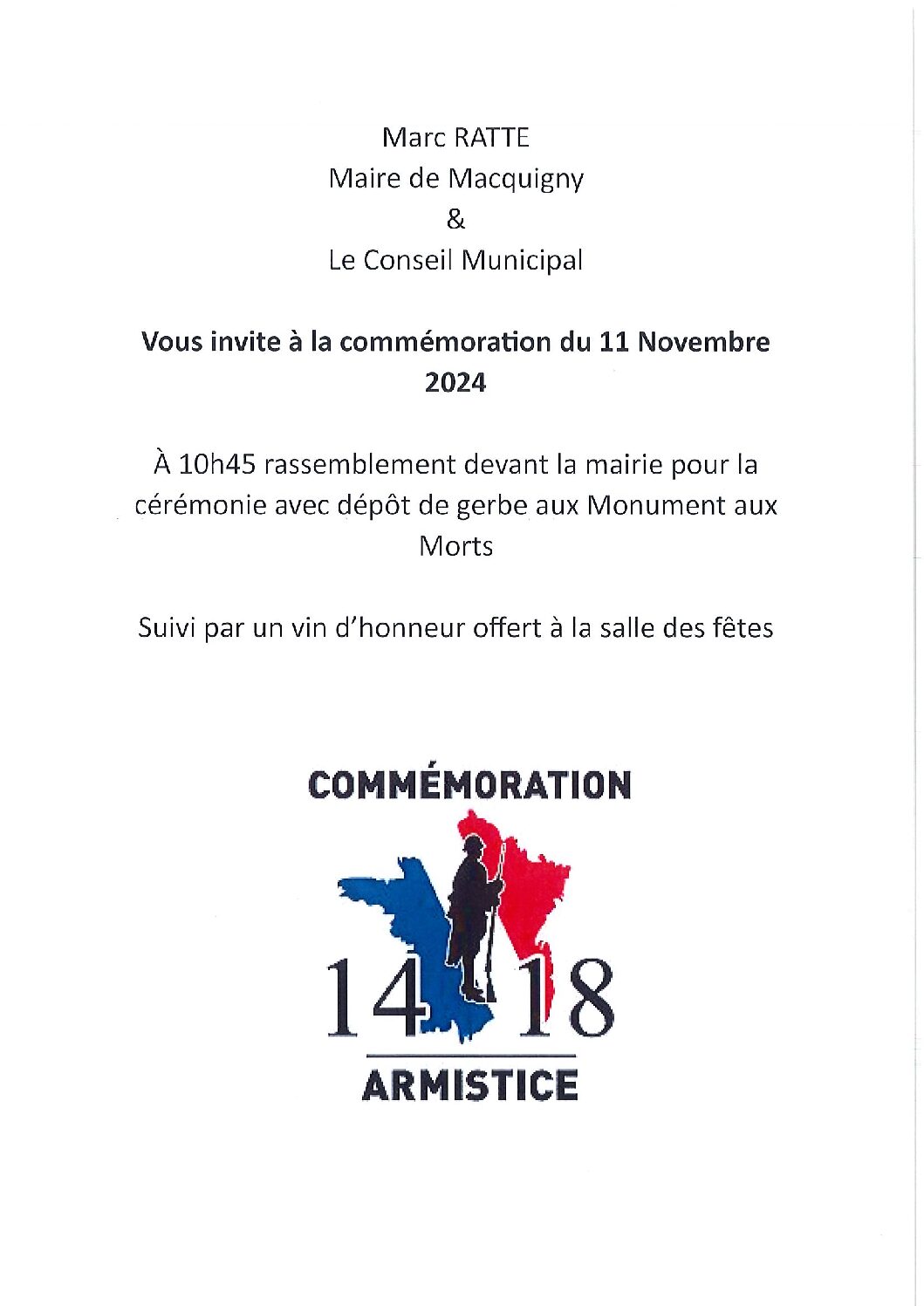 Commémoration 11 novembre